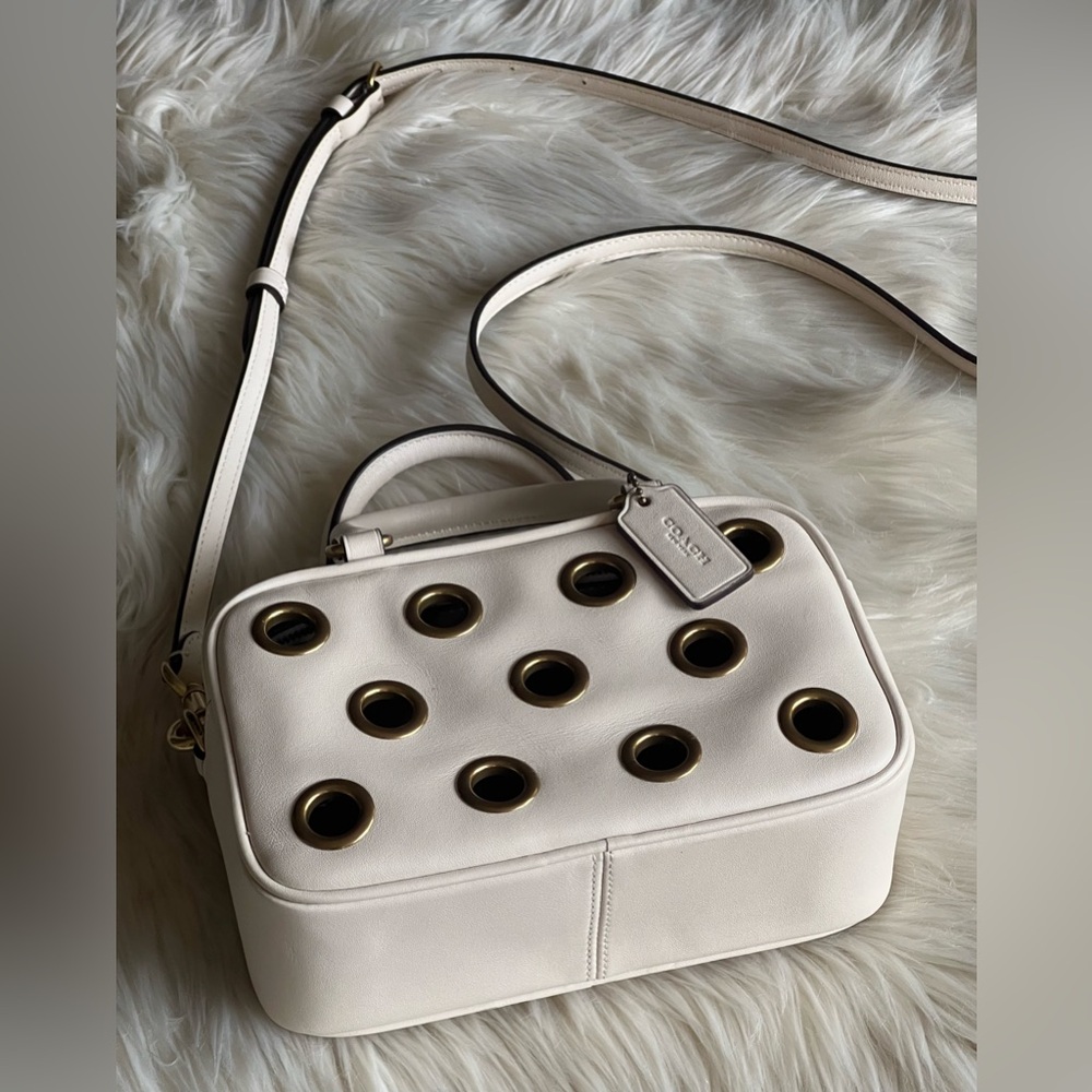 CY747 - Coach Satchel Crossbody Bag with Grommets - Picture 7 of 13